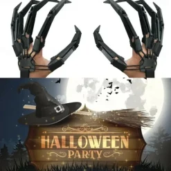 Halloween Articulated Finger Extensions, Halloween Articulated Fingers, 3D Printed Flexible Finger Extensions Fits All Finger Sizes Articulated Fingers