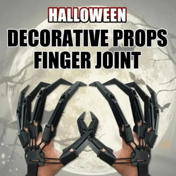 Halloween Articulated Finger Extensions, Halloween Articulated Fingers, 3D Printed Flexible Finger Extensions Fits All Finger Sizes Articulated Fingers