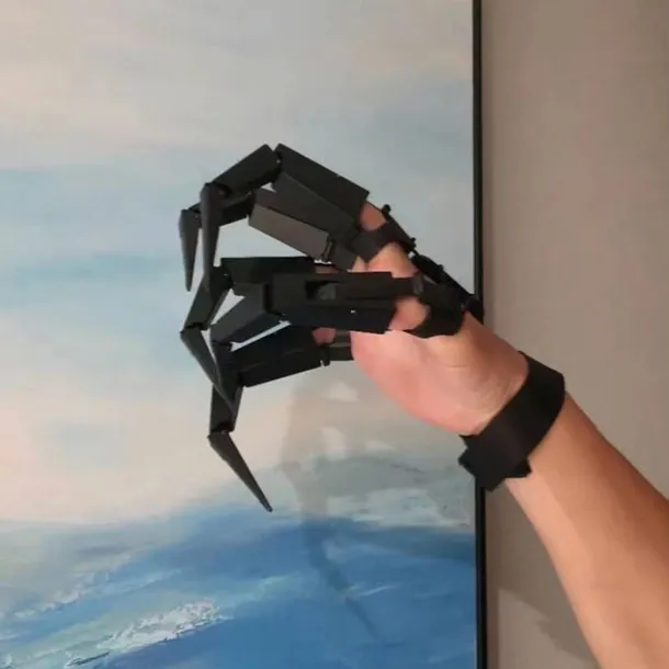 Halloween Articulated Finger Extensions, Halloween Articulated Fingers, 3D Printed Flexible Finger Extensions Fits All Finger Sizes Articulated Fingers