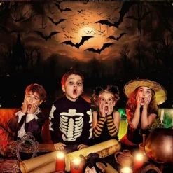 Halloween Bat Hanging Tapestry Wall Art Large Tapestry Mural Decor Photograph Backdrop Blanket Curtain Home Bedroom Living Room Decoration Halloween Decorations