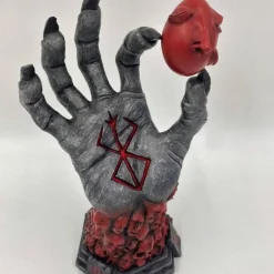 Halloween Berserk Hand of God, Fear Figure Statue, Anime Handcraft Resin Ornament, Halloween Skeleton Figurine, Craft Desk Toy Gift for Fans Collections Home Decoratio