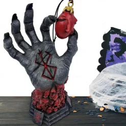 Halloween Berserk Hand of God, Fear Figure Statue, Anime Handcraft Resin Ornament, Halloween Skeleton Figurine, Craft Desk Toy Gift for Fans Collections Home Decoratio