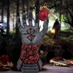 Halloween Berserk Hand of God, Fear Figure Statue, Anime Handcraft Resin Ornament, Halloween Skeleton Figurine, Craft Desk Toy Gift for Fans Collections Home Decoratio