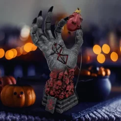 Halloween Berserk Hand of God, Fear Figure Statue, Anime Handcraft Resin Ornament, Halloween Skeleton Figurine, Craft Desk Toy Gift for Fans Collections Home Decoratio