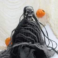 Halloween Black Creepy Cloth Scary Gauze Cloth Doorways Web Netting Fabric for Haunted House Creepy and Spooky Halloween Decorations