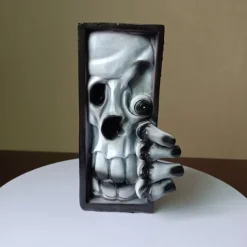 Halloween Bookshelf Horror Mask Monster Resin Craft Decoration Monster Statue Ornaments