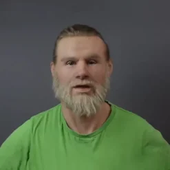 Halloween Christmas Mask Headgear, Fierce Black Haired Old Man Mask Simulation Character Mask Masquerade Play Props Funky Cosplay Accessory