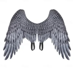 Halloween 3D Angel Wings Mardi Gras Theme Party Cosplay Wings For Kids Adult Big Black Wings Devil Costume