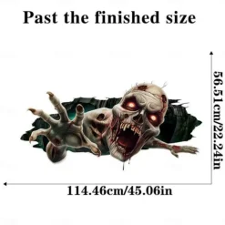 Halloween 3D Horror Stickers, Spooky Halloween Decorations for Parties, Festivals, and Haunted Houses, Creepy Atmosphere Enhancers, Ideal for Trick-or-Treat Events