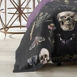 Halloween Dark Style Duvet Cover Set - Eerie and Mysterious Design - Includes Duvet Cover and Pillowcases - Soft and Durable Fabric