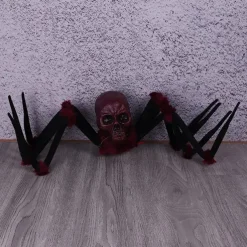 Halloween Decor Scary, Halloween Giant Spider Decorations with Glowing Eyes, Crawling Zombie with Sound Effect for Indoor Outdoor