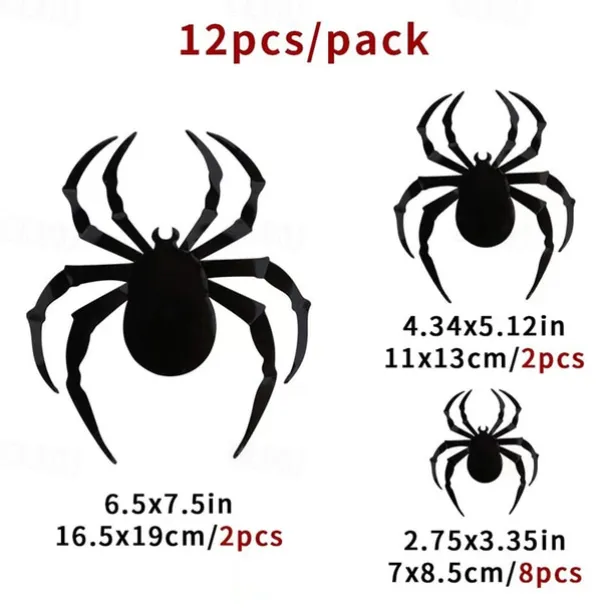 Halloween Decoration 3D Black PVC Bat Halloween Party Bar Room Halloween Party Scary Decor Props Wall Sticker Halloween Decor Halloween Supplies