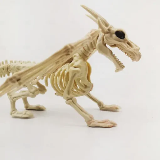 Halloween Decoration Dragon Skeleton Plastic Bones with Posable Joints for Pose Skeleton Prop Indoor / Outdoor Spooky Scene Party Favors Décor.