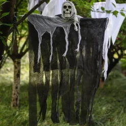 Halloween Decoration Hanging Ghost Cross-Border Special For Skeletons, Gauze, Ghost Faces, Scary Props At The Door Of The Haunted House, Ghost Pendant