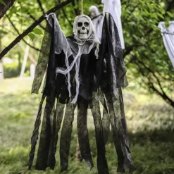 Halloween Decoration Hanging Ghost Cross-Border Special For Skeletons, Gauze, Ghost Faces, Scary Props At The Door Of The Haunted House, Ghost Pendant