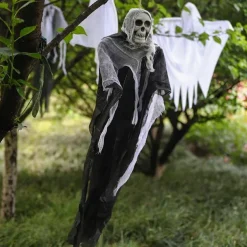 Halloween Decoration Hanging Ghost Cross-Border Special For Skeletons, Gauze, Ghost Faces, Scary Props At The Door Of The Haunted House, Ghost Pendant