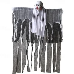 Halloween Decoration Hanging Ghost Cross-Border Special For Skeletons, Gauze, Ghost Faces, Scary Props At The Door Of The Haunted House, Ghost Pendant