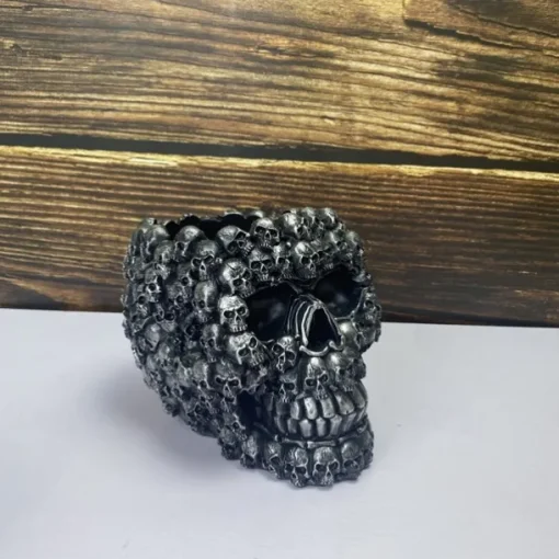 Halloween Decoration Skull Head Flower Pot Decoration Statue Crafts