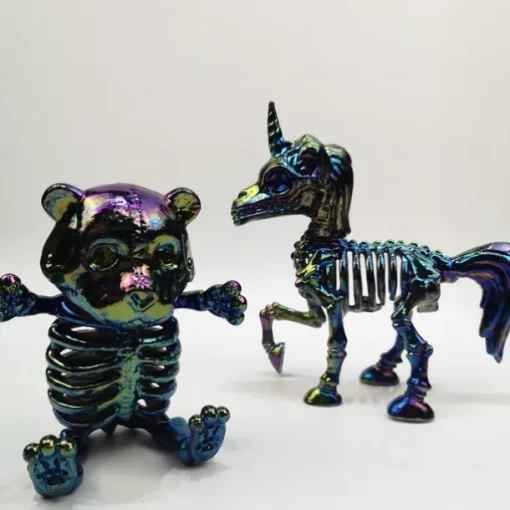 Halloween Decoration Unicorn Skeleton Plastic Bones with Skeleton Prop Indoor / Outdoor Spooky Scene Party Favors