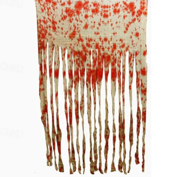 Halloween Decorations Decor Indoor Halloween Blood Weapon Banner Garland Banner Door Curtain for Halloween Party Decorations Halloween Bathroom Decor