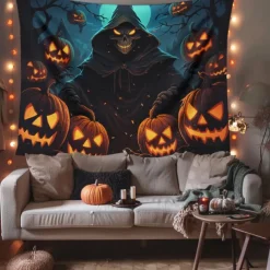Halloween Decorations Girl Ghost Hanging Tapestry Wall Art Large Tapestry Mural Decor Photograph Backdrop Blanket Curtain Home Bedroom Living Room