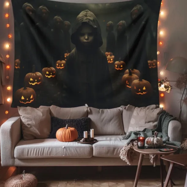 Halloween Decorations Girl Ghost Hanging Tapestry Wall Art Large Tapestry Mural Decor Photograph Backdrop Blanket Curtain Home Bedroom Living Room