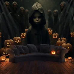 Halloween Decorations Girl Ghost Hanging Tapestry Wall Art Large Tapestry Mural Decor Photograph Backdrop Blanket Curtain Home Bedroom Living Room