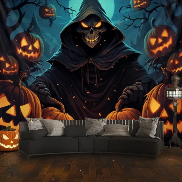 Halloween Decorations Girl Ghost Hanging Tapestry Wall Art Large Tapestry Mural Decor Photograph Backdrop Blanket Curtain Home Bedroom Living Room