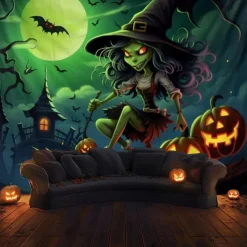 Halloween Decorations Hanging Tapestry Scarecrow Pumpkin Wall Art Large Tapestry Mural Decor Photograph Backdrop Blanket Curtain Home Bedroom Living Room