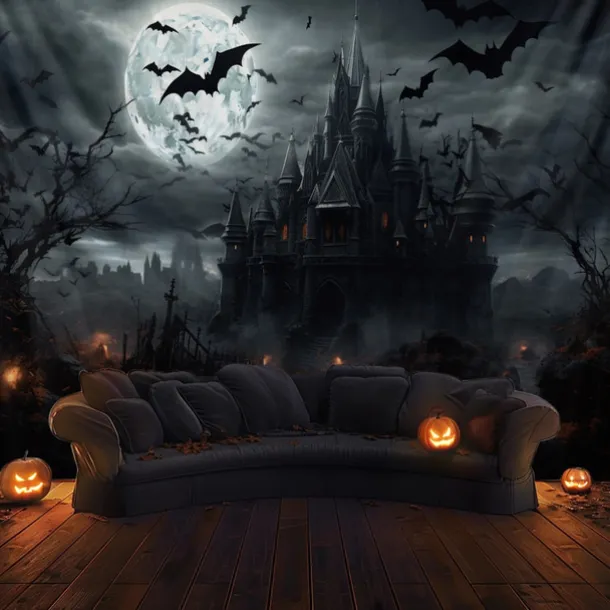 Halloween Decorations Hanging Tapestry Jack O Lantern Pumpkin Graveyard Wall Art Large Tapestry Mural Decor Photograph Backdrop Blanket Curtain Home Bedroom Living Room
