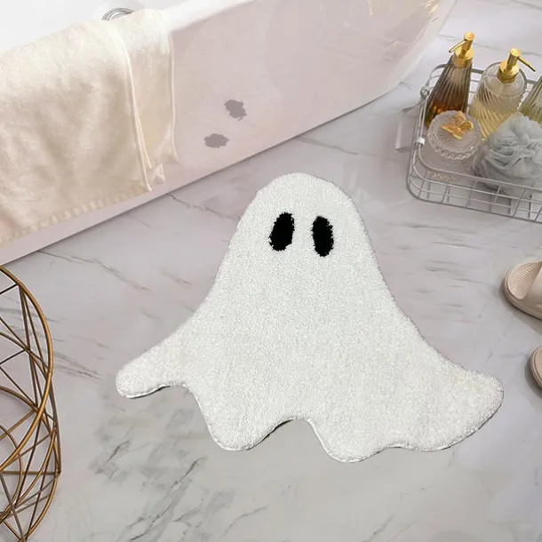 Halloween Decorations Irregular Doormat Kitchen Mat Floor Mat Non-Slip Area Rug Oil Proof Rug Indoor Outdoor Mat Bedroom Decor Bathroom Mat Entrance Rug Ghosts