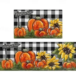 Halloween Decorations Kitchen Rug Area Rug Mat Non-Slip Oil Proof Floor Mat Livingroom Rug Indoor Outdoor Mat Bedroom Decor Bathroom Mat Entrance Rug Door Mat