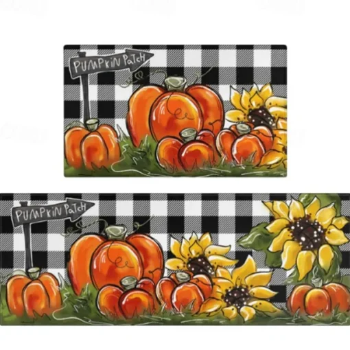 Halloween Decorations Kitchen Rug Area Rug Mat Non-Slip Oil Proof Floor Mat Livingroom Rug Indoor Outdoor Mat Bedroom Decor Bathroom Mat Entrance Rug Door Mat