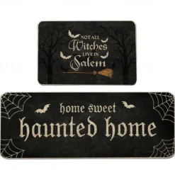 Halloween Decorations Kitchen Rug Area Rug Mat Non-Slip Oil Proof Floor Mat Livingroom Rug Indoor Outdoor Mat Bedroom Decor Bathroom Mat Entrance Rug Door Mat