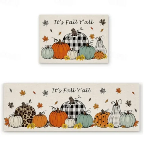 Halloween Decorations Kitchen Rug Area Rug Mat Non-Slip Oil Proof Floor Mat Livingroom Rug Indoor Outdoor Mat Bedroom Decor Bathroom Mat Entrance Rug Door Mat