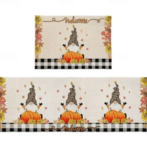 Halloween Decorations Kitchen Rug Area Rug Mat Non-Slip Oil Proof Floor Mat Livingroom Rug Indoor Outdoor Mat Bedroom Decor Bathroom Mat Entrance Rug Door Mat
