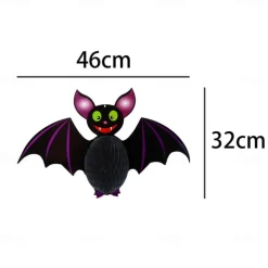 Halloween Decorations Pumpkin Spider Cat Honeycomb Ball Charm Paper Easy to Install