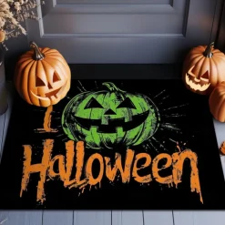 Halloween Decorations Pumpkin Doormat Kitchen Mat Floor Mat Non-Slip Area Rug Oil Proof Rug Indoor Outdoor Mat Bedroom Decor Bathroom Mat Entrance Rug