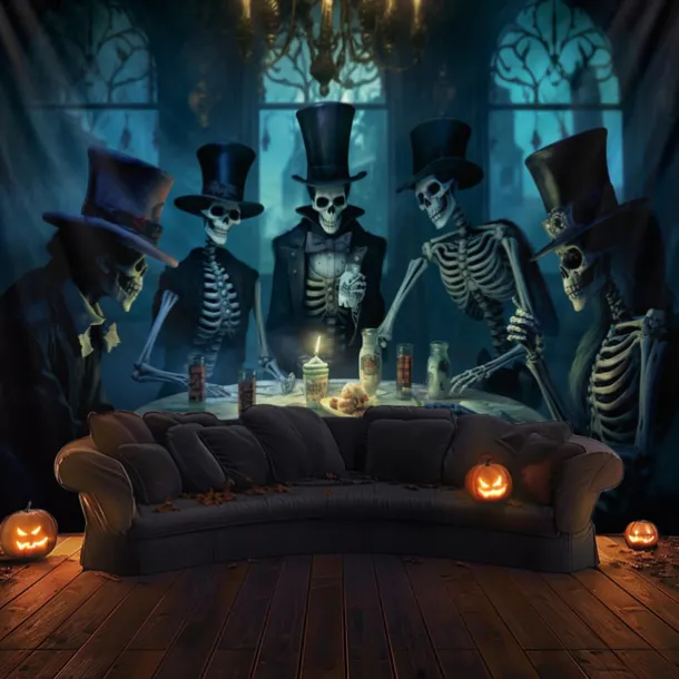 Halloween Decorations Skulls Party Hanging Tapestry Wall Art Large Tapestry Mural Decor Photograph Backdrop Blanket Curtain Home Bedroom Living Room Decoration