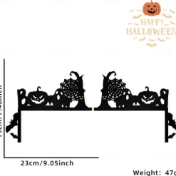 Halloween Door Frame Decals - Spooky Indoor and Outdoor Decorations, Including Castle, Spider Web, and Corner Door Signs, Perfect for Haunted House and Party Atmosphere