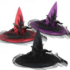 Halloween Easter Ghost Festival Decorations Witch Hat New Masquerade Party Props Clothing Supplies