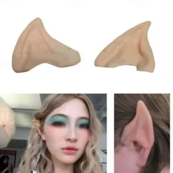 Halloween Elf Half Ears High Quality Latex Fairy Elf Ears Cosplay Accessories Creative Party Props Decoration Supplies