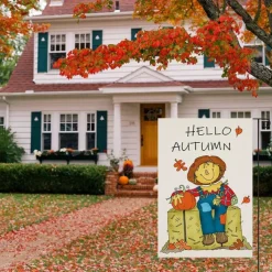 Halloween Fall Garden Flag, Double-Sided Seasonal Yard Decoration, Durable Weather-Resistant Outdoor Banner for Lawn, Patio, and Garden Décor