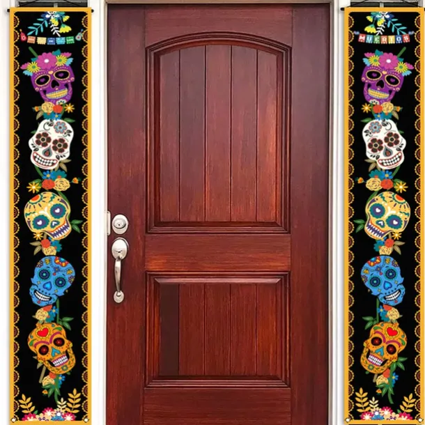 Halloween Fan Flag Bunting Outdoor Flag for Outdoor Halloween Yard Fence Hanging Spooky Pumpkin Banner Flag Table Decor Fall Room Decor Aesthetic Halloween Birthday Party Decor