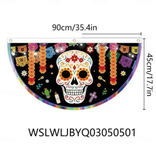 Halloween Fan Flag Bunting Outdoor Flag for Outdoor Halloween Yard Fence Hanging Spooky Pumpkin Banner Flag Table Decor Fall Room Decor Aesthetic Halloween Birthday Party Decor