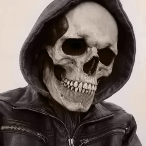 Halloween Full Head Skull Mask,Helmet with Movable Jaw,Scary Realistic Halloween Mask For Adults Costumes,Call of Duty Mask Toy,Halloween Skeleton Decoration