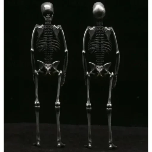 Halloween Gift 14CM/5.51inch, Handmade Sterling Silver Full Body Skeleton Pendant -HALLOWEEN GIFT