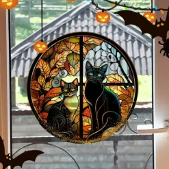 Halloween Glass Stickers Decoration Window Stickers Festive Atmosphere Party Decoration Wall Stickers