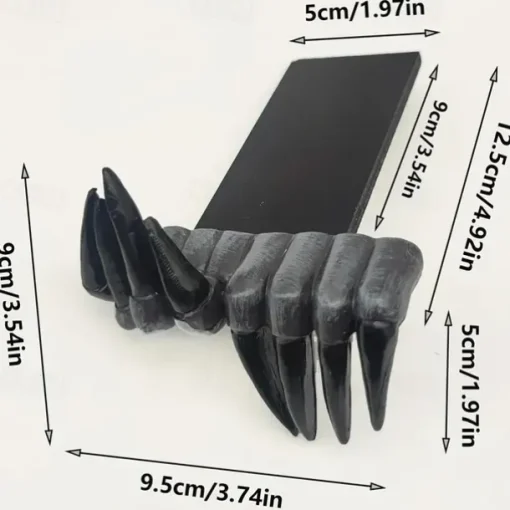 Halloween Gothic Bookmarks, Cool 3D Demon Hand Bookmark, Handmade Resin Witch Demon Claw Hand Bookmarks, Horror Home Decor Bookshelf Ornaments, Novelty Creative Gifts