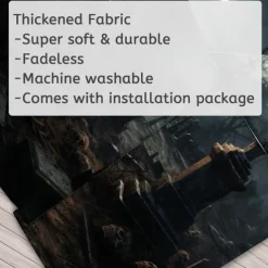 Halloween Graveyard Hanging Tapestry Wall Art Large Tapestry Mural Decor Photograph Backdrop Blanket Curtain Home Bedroom Living Room Decoration